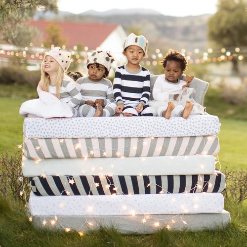 Burt's Bees Baby Organic Cotton Fitted Crib Sheet - Breathable Design for Standard Crib & Toddler Mattresses