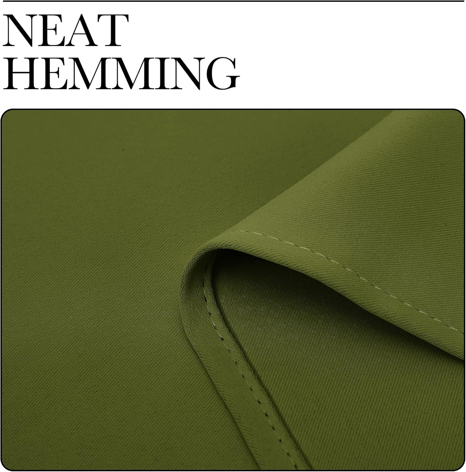 NICETOWN Blackout Window Curtain Panels - Thermal Insulated Draperies, Olive Green | 34 x 84 Inches (One Pair)