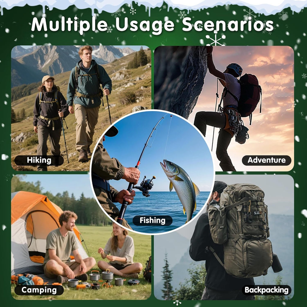 Survival Kit - Essential Outdoor Gear for Camping, Hunting & Adventure | Perfect Christmas Gift for Teens & Men