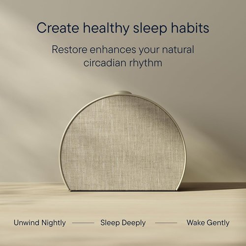 Hatch Restore 3 Sunrise Alarm Clock - Smart Light & Sound Machine for Screen-Free Sleep (Putty)