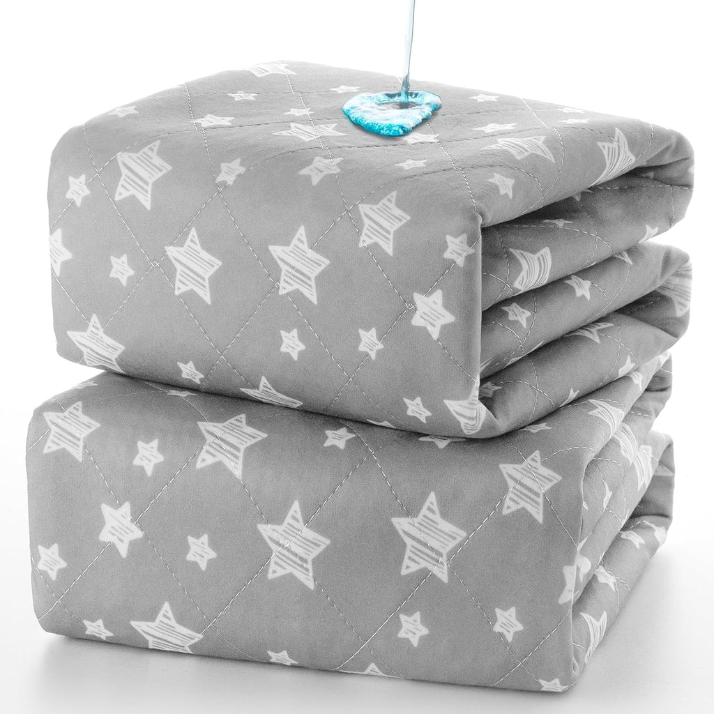 Skiennix Waterproof Bed Pads - Washable Absorbent Chuck Pads for Incontinence | 34" x 36" (2 Pack)