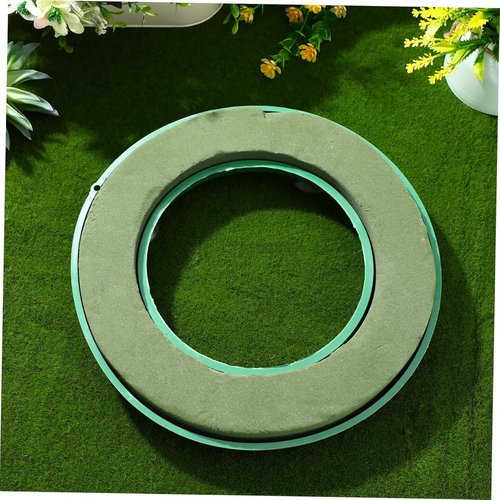 Floral Foam Ring - 11.2 Inch Wet Flower Foam Base with 4 Suction Cups | Ideal for Wedding Decor & Centerpieces
