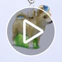 Chihuahua Glass Blown Christmas Ornament, Handcrafted Dog Tree Decoration