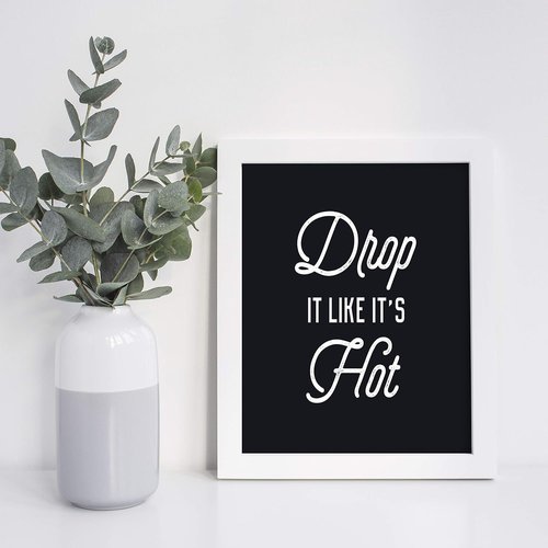 Brooke & Vine Hip Hop Wall Art Prints - Funny 80's & 90's Music Posters | Unframed Set of 4 (8x10)
