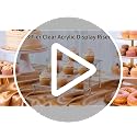 3-Tier Clear Acrylic Display Riser for Collectibles, Makeup, and Cupcakes