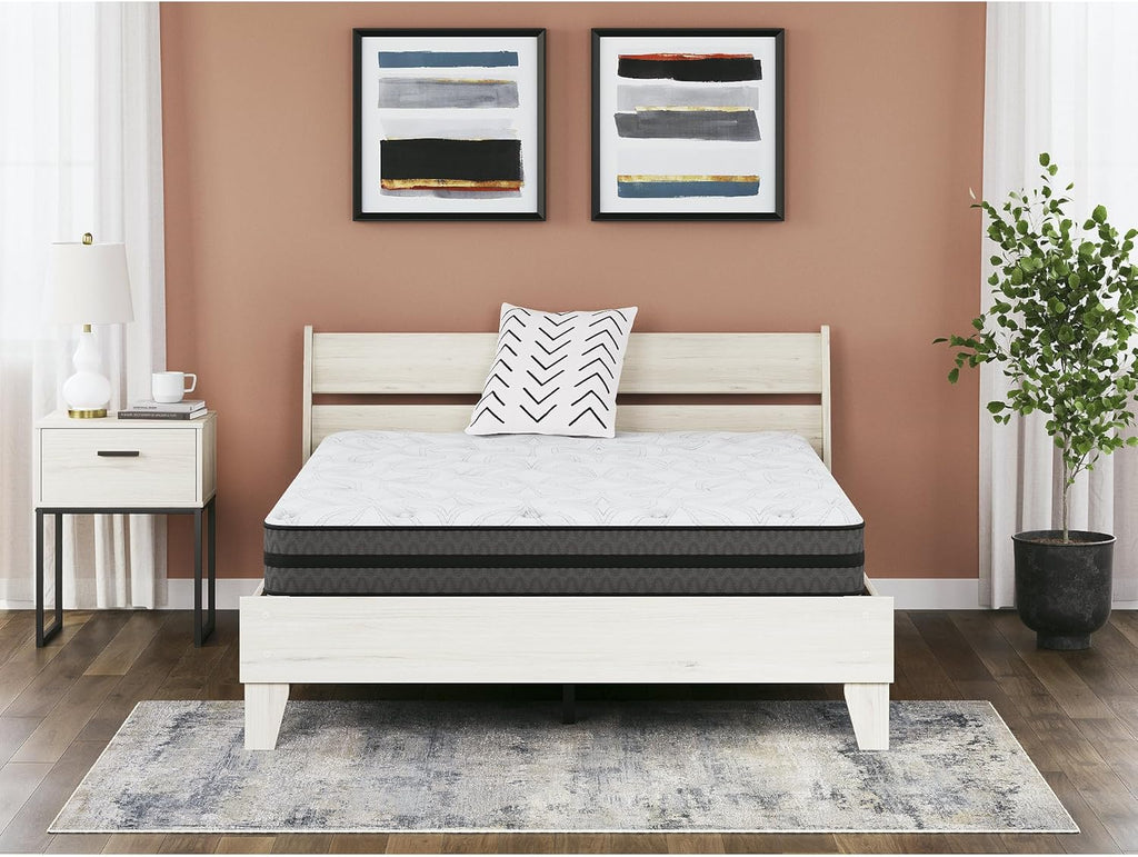 Signature Design by Ashley Queen Gel Memory Foam Mattress - 10 Inch Pocketed Hybrid for Pressure Relief & Lumbar Support