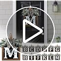 Personalized Monogram Eucalyptus Front Door Wreath for All Seasons