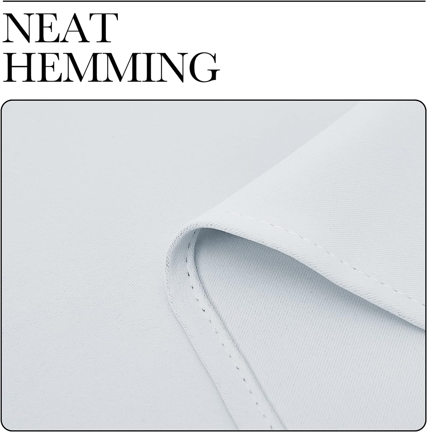 NICETOWN Blackout Curtain Panels - Thermal Insulated Grommet Top Drapes | Greyish White, 2 Panels, W55 x L57-Inch