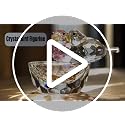 3.3-Inch K9 Crystal Bird Figurine Art Glass Paperweight Ring Holder Decor