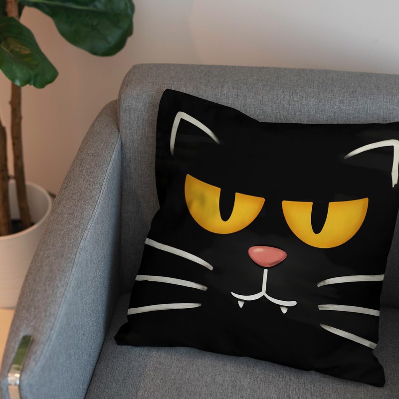 Yarcooly Halloween Pillow Covers Jack O Lantern Throw Pillow Case Spooky Face Mummy Black Cat Fran.kens-tein Decor Halloween Decorations for Home Party