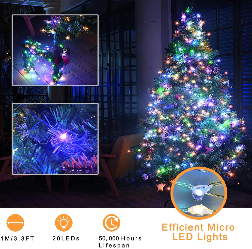 Ostwiki Fairy Lights - Battery Operated 20 LED String Lights | 7ft Twinkle Mini Lights for DIY Crafts & Decor