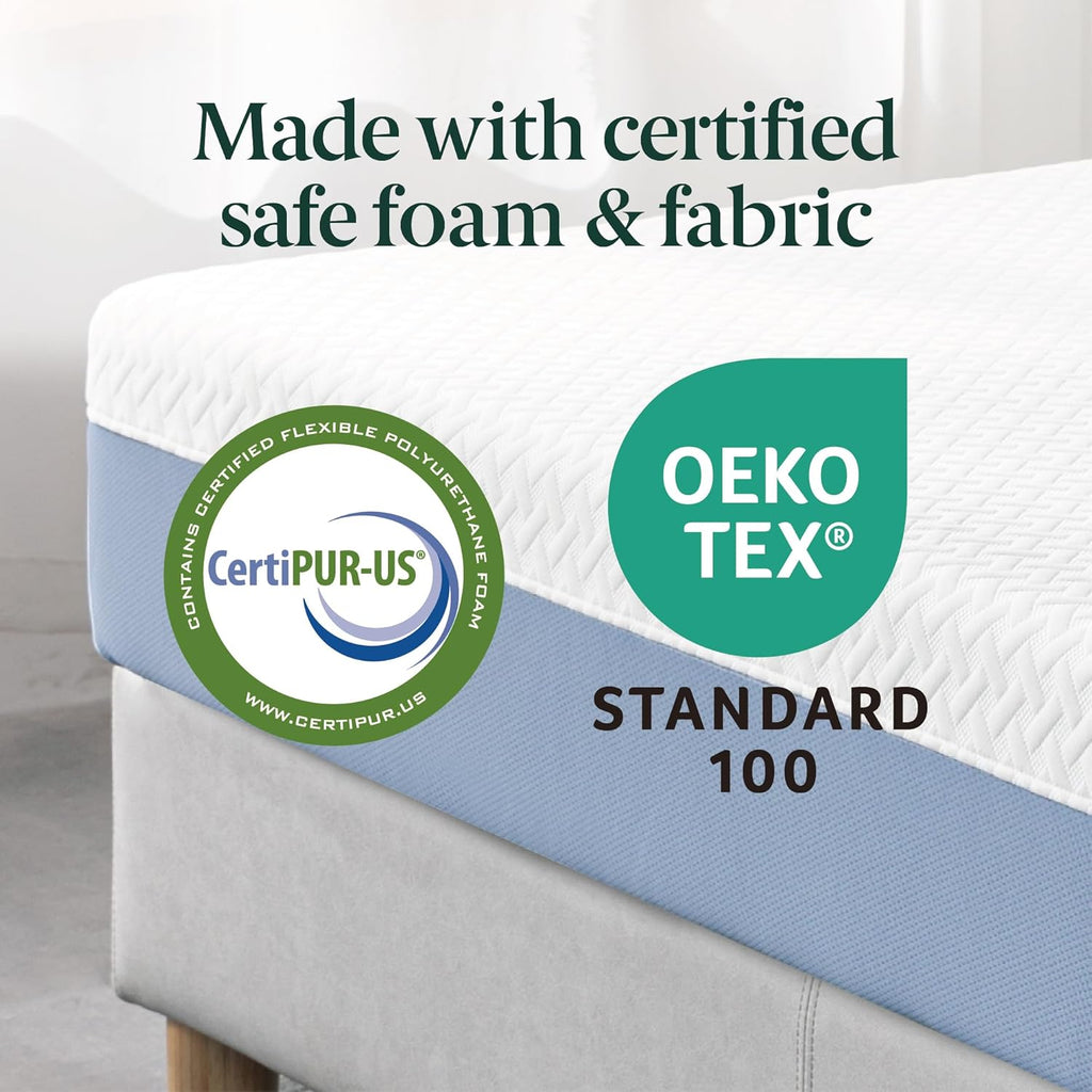 Zinus 8 Inch Queen Memory Foam Mattress - Cooling Comfort, Fiberglass Free, Medium Feel, Safe Materials