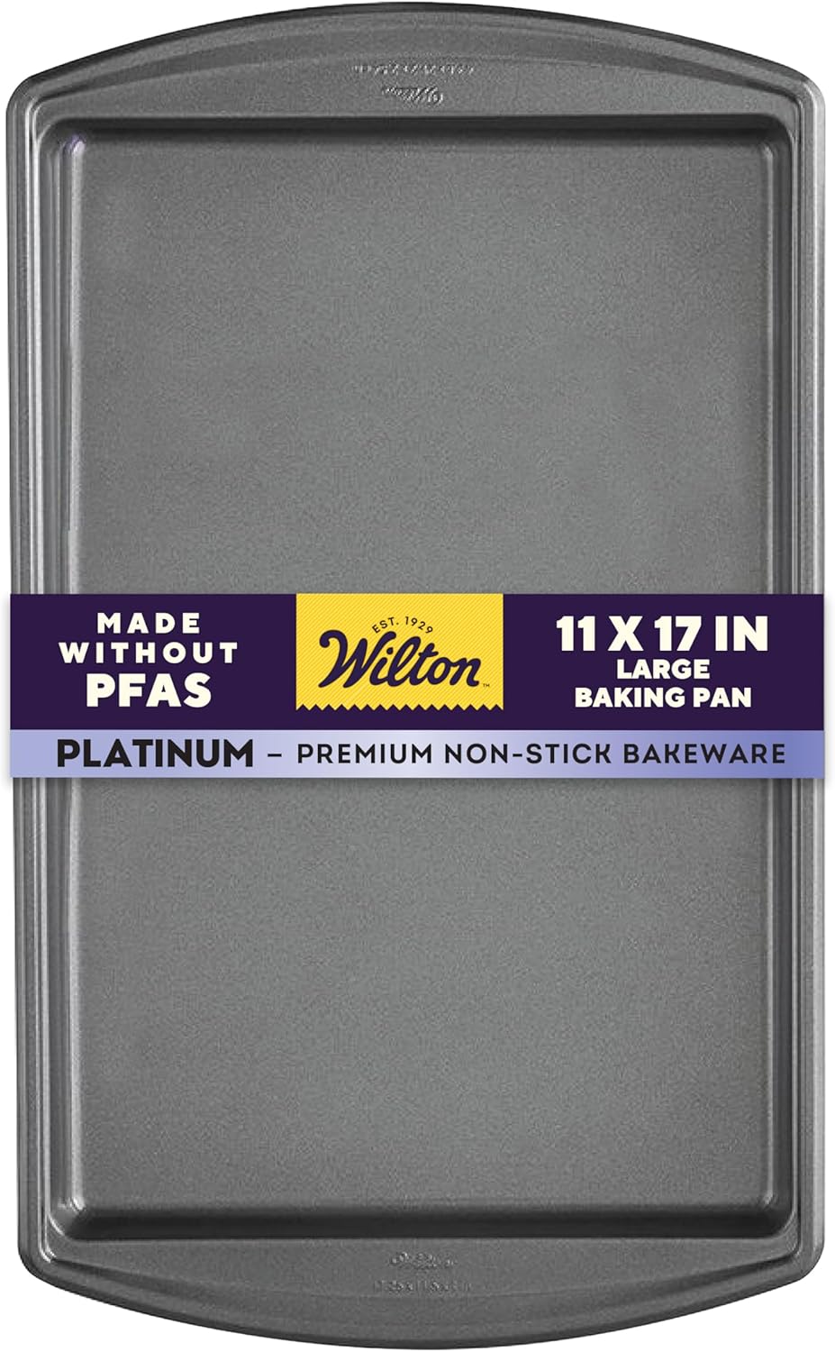 Wilton Platinum Non-Stick Bakeware - Premium Anti-Warp Large Baking Sheet, 11x17 in, PFAs Free