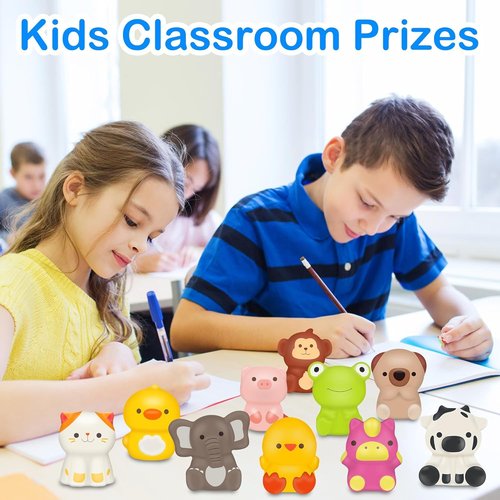 KissFuture Animal Slow Rising Squishy Toys - 24PCS Party Favors for Kids | Birthday Goodie Bag Stuffers