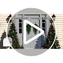 29.5-Inch Artificial Christmas Teardrop Swags, 2-Piece Hanging Greenery Set