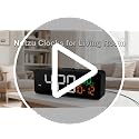 Compact 3-in-1 Digital Alarm Clock with Date & Temperature Display