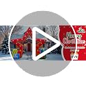 OurWarm 10ft Outdoor Christmas Inflatable Arch with Built-In LED Lights