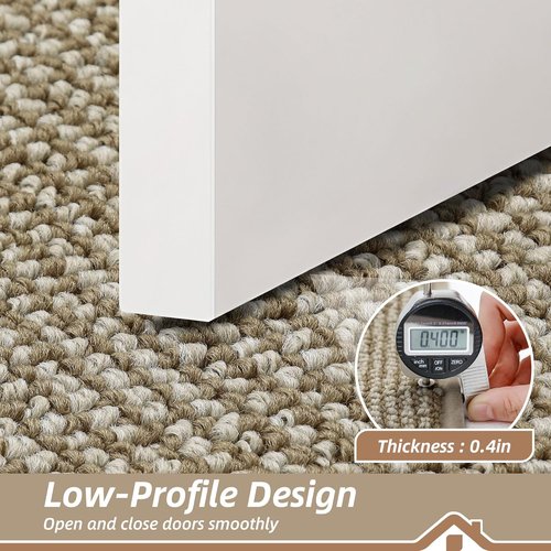 BEQHAUSE Dirt Trapper Door Mat - Non-Slip, Washable, Absorbent | 36" x 60", Light Beige Entryway Mat