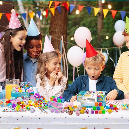 DQstar Party Favors - Treasure Box Prizes for Kids 4-12 | Perfect for Goodie Bags & Birthday Gifts
