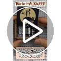 Vintage Wooden Hand Crank Music Box, Laser Engraved Spooky Melody Gift