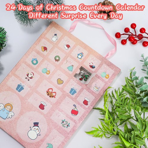 Advent Calendar 2025 - 24-Day Christmas Countdown with DIY Bracelets & Charms | Perfect Kids' Gift
