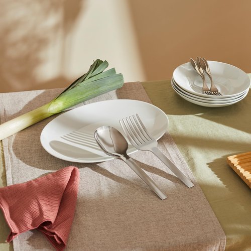 Alessi KL13 "Tibidabo" Spaghetti Serving F, Silver