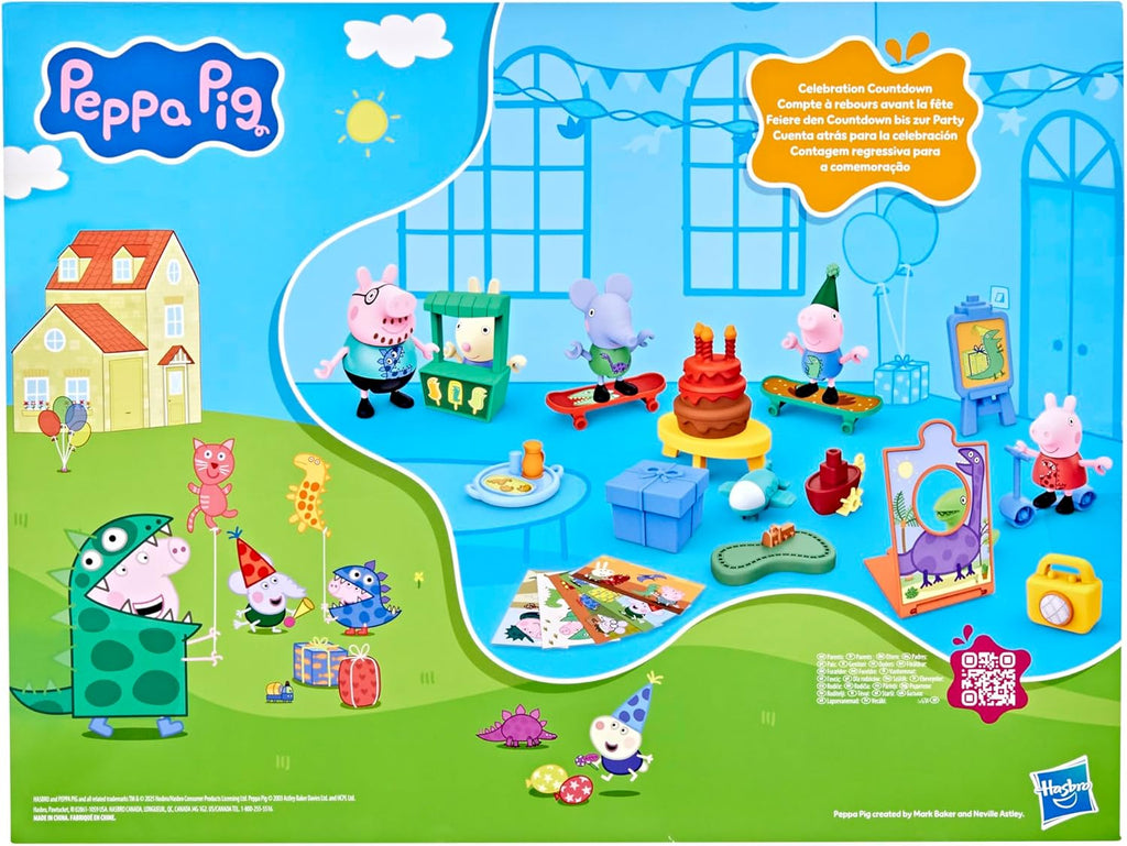 Peppa Pig George's Party Advent Calendar - 24 Surprise Toys & Stickers | Fun Preschool Gift for Ages 3+