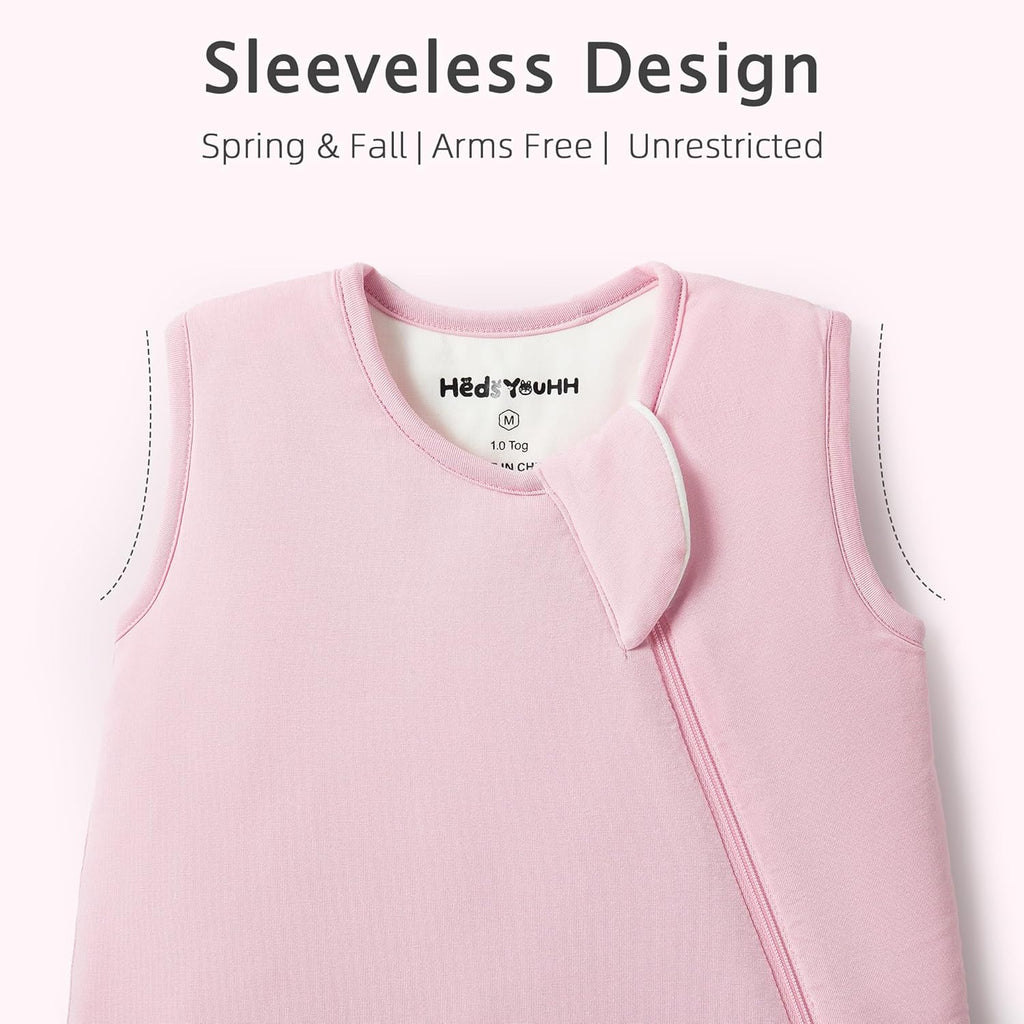 Skiennix Sleep Sack - 1.0 TOG Wearable Blanket for 6-18 Months Babies | Lightweight Bamboo Rayon, Pink, M