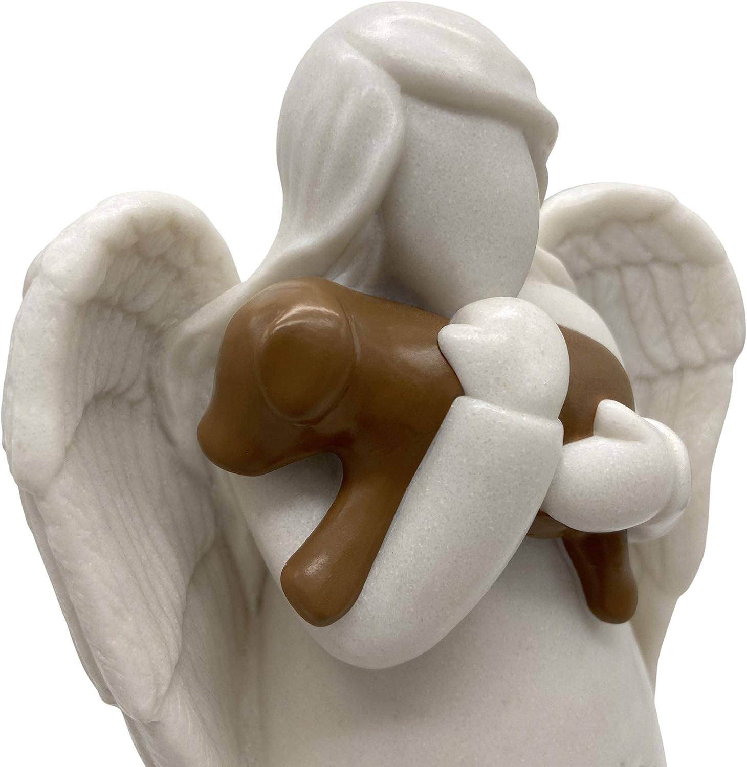 OakiWay Dog Memorial Gifts - Angel Candle Holder Statue with Flickering LED Light | Pet Loss Sympathy Gift