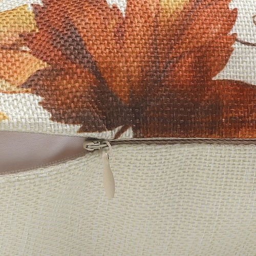 Bonhause Fall Tree Throw Pillow Covers 18 x 18 Inch Hello Autumn Leaves Forest Wreath Decorative Pillow Cases for Couch Sofa Bed Home Fall Decor Set of 4