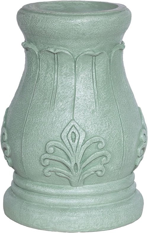 Alpine Corporation 12" Tall Roman Column Gazing Globe Stand - Indoor/Outdoor Display Decor