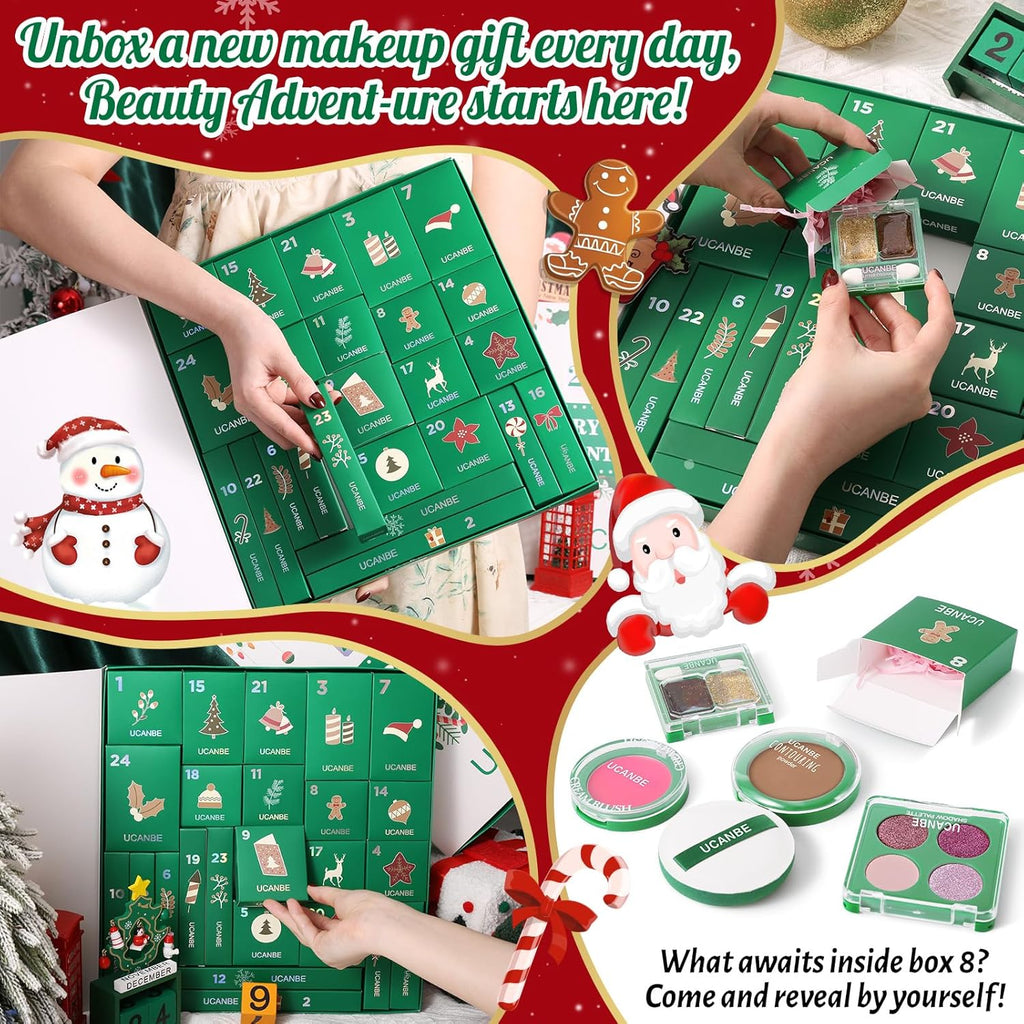 UCANBE 2025 Makeup Advent Calendar - 24 Days of Beauty Surprises for Women & Teens | Holiday Gift Set