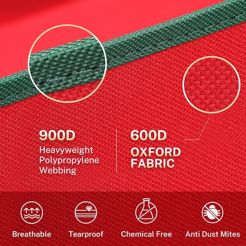 MaidMAX Christmas Wrapping Paper Storage Bag - 42-Inch Gift Wrap Organizer | Durable 600D Oxford Fabric