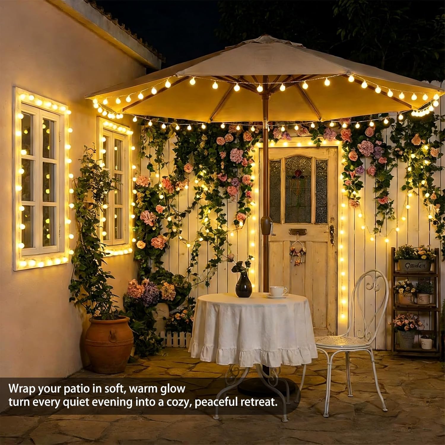 Regine Switzerland 100 LED Shatterproof Globe String Lights - 33ft Warm White Fairy Lights with Remote Timer & Dimmer | Waterproof Indoor/Outdoor Decor for Christmas & Parties