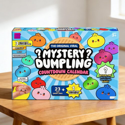 Dumpling Squishy Advent Calendar - 24-Day Mystery Countdown | Stress Relief Fidget Toys (2pcs)