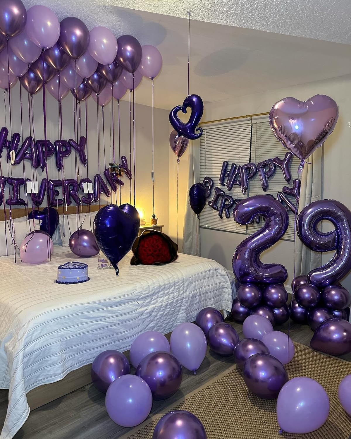 Purple Number 14 Balloon - 40 Inch Birthday Decoration for 14th Year Celebrations