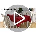 KAIPHO Waterproof Red Rectangle Tablecloth 60 x 102 Inches for Indoor & Outdoor Use