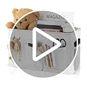 Bedside Hanging Storage Organizer for Dorms, Bunk Beds and Hospital Rails