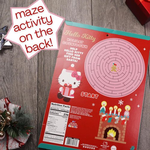 Hello Kitty | 2023 Christmas Countdown Calendar - 24 Milk Chocolate Pieces for Kids, 1.76 Ounces