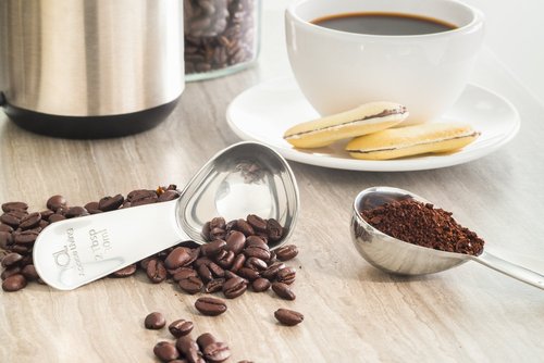 Apace Living Coffee Scoop (Set of 2) - 2 Tablespoon (2 Tbsp / 1/8 Cup / 1 oz) - The Best Stainless Steel Measuring Spoons for Coffee, Tea, and More
