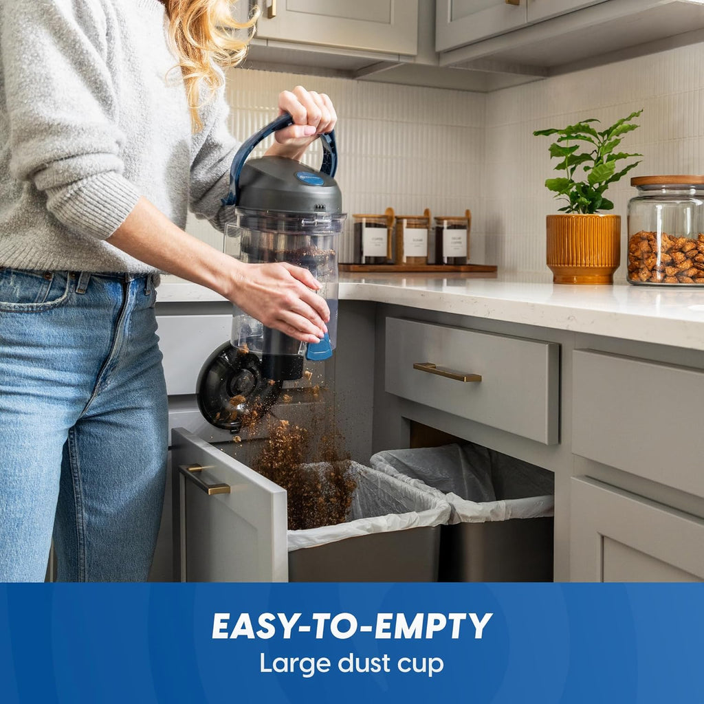 Vacmaster CC0501 Ultra Silent Bagless Canister Vacuum - Powerful HEPA Filtration & One-Touch Dust Release