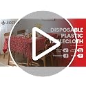 JHDZDHY 6 Pack Christmas Tree Tablecloths 54 x 108 in Disposable Plastic Table Covers