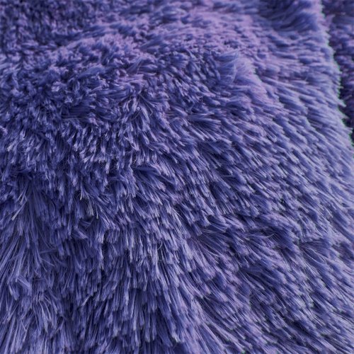HAIHUA Navy Blue Fluffy Twin Comforter Cover Set，Faux Fur Girls Bedding 1 Pieces (1 Plush Duvet Cover) Fluffy Bed Sets (Navy Blue, Twin)