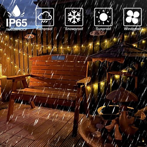 Globe String Lights - 115 Feet, 200 LED Fairy Lights with Remote Timer | 8 Modes for Indoor & Outdoor Use