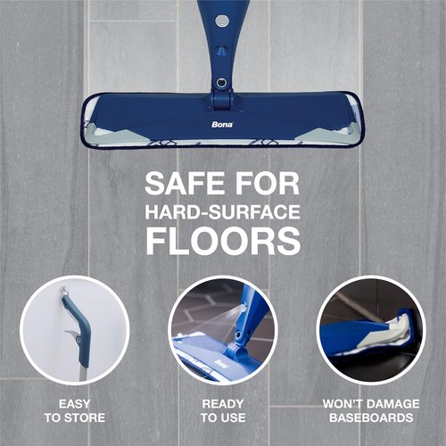 Bona Multi-Surface Floor Spray Mop | Premium Cleaner & Washable Microfiber Pad for Stone, Tile, Laminate & Vinyl Floors