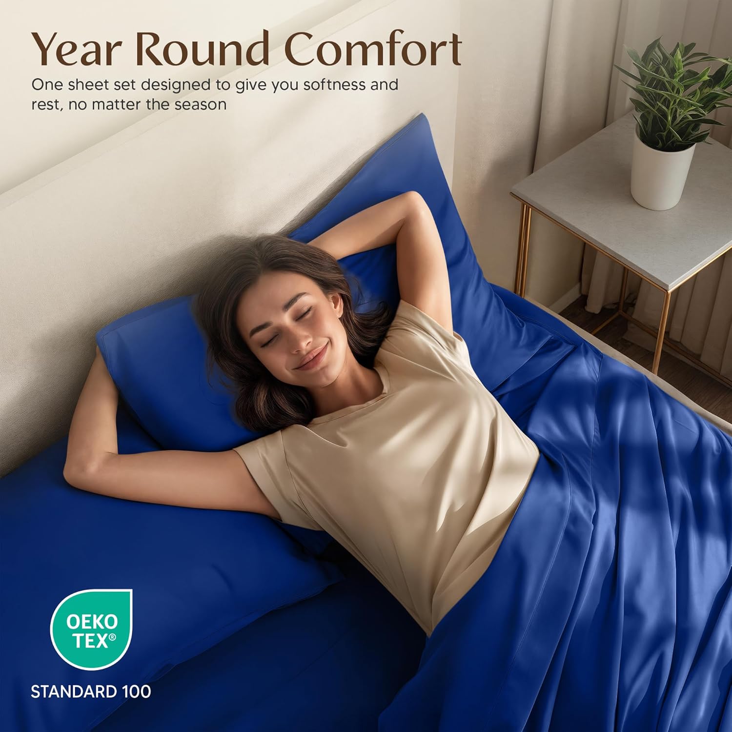 Utopia Bedding Twin Sheet Set - Soft & Breathable Microfiber | 3-Piece Royal Blue Bed Sheets