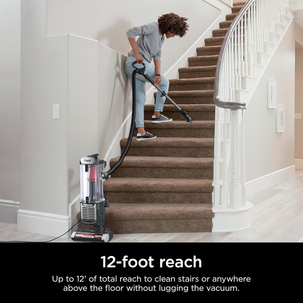 Shark ZU102 Rotator Pet Upright Vacuum - PowerFins HairPro & Odor Neutralizer, Charcoal, 2.9L Dust Cup