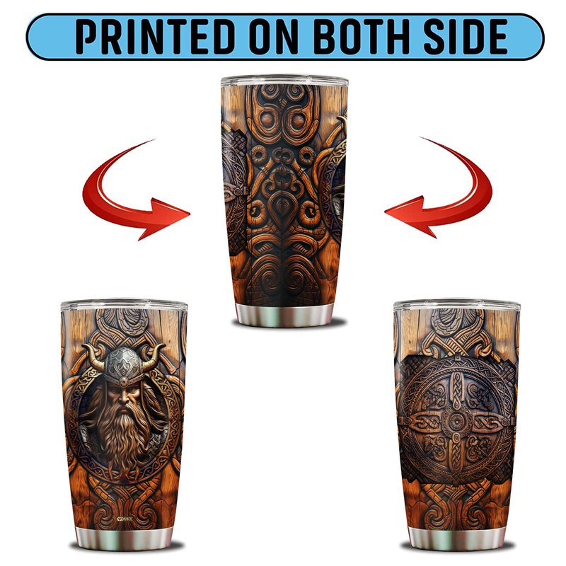 WONWIX Viking Cup Tumbler 20oz Viking Gifts for Men Dad Husband Vikings Stainless Steel Insulated Coffee Mugs Travel Drinking Cups Gift for Birthday Christmas Retirement Fathers Day