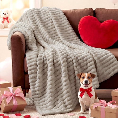 Bedsure GentleSoft Throw Blanket - Cozy Beige Fleece for Couch | Plush 50x60 Inches, Perfect Gift for All