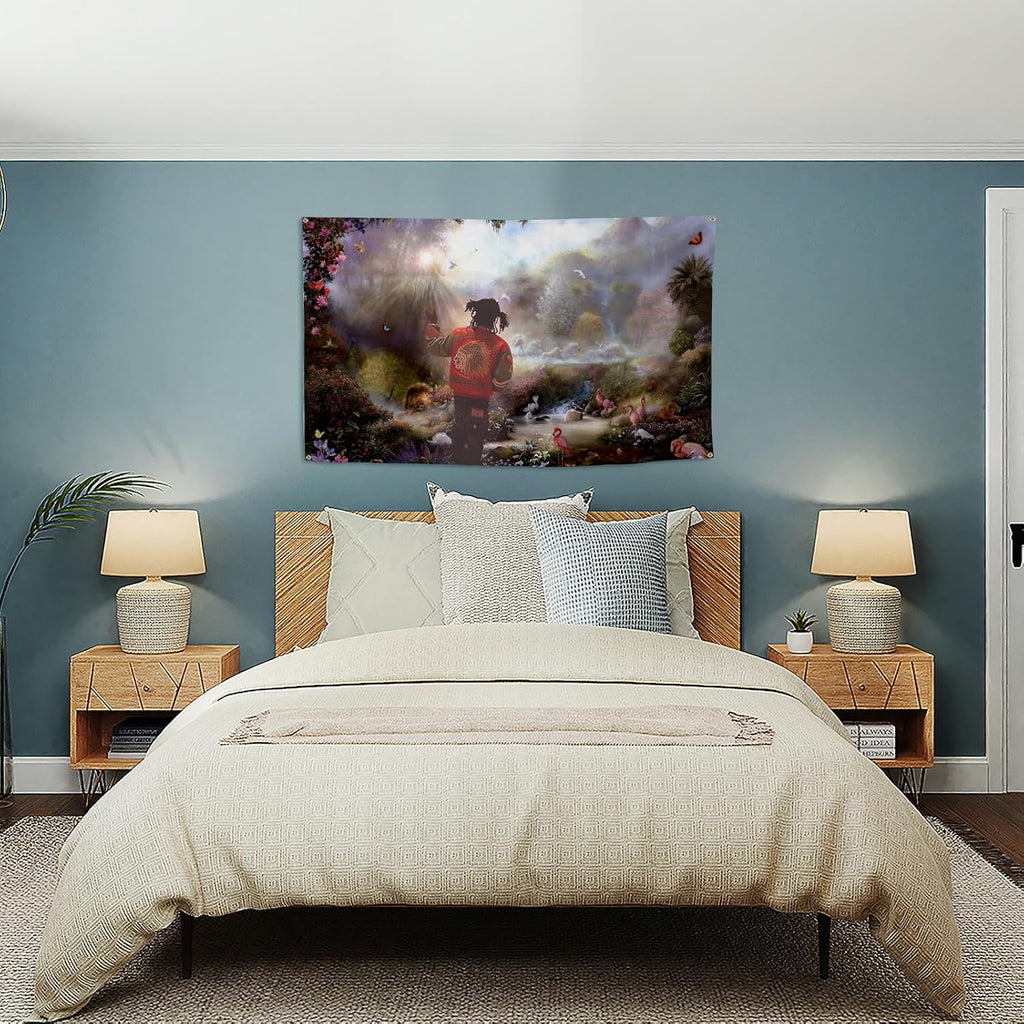 Rapper Flag | Chief in The Garden of Eden Aesthetic Tapestry - Durable 3x5 Feet for Indoor & Outdoor Decor